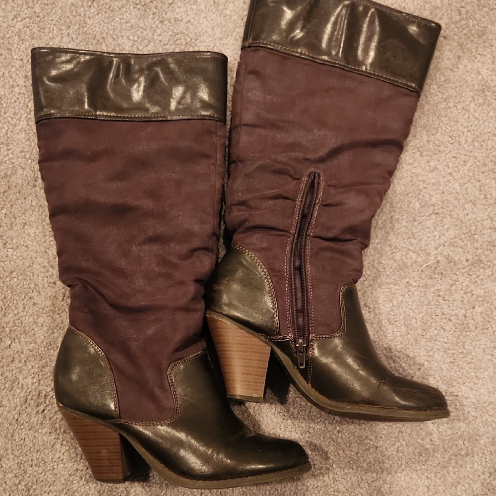 American Eagle Outfitters Dark Brown Heeled Boots